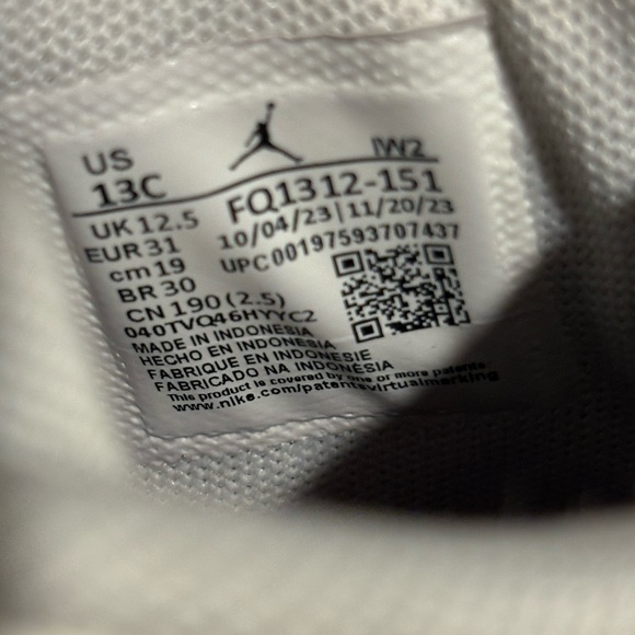 Air Jordan 4 Retro Athletic Shoes ‘Hyper Violet’ FQ1312 151 - Kids Size 13C - Picture 6 of 9